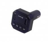Модулятор FM CARB8 Bluetooth АЗУ 2xUSB, SD 12/24В черный