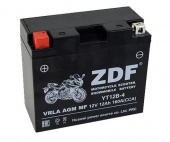 Аккумулятор 12Ач ZDF Moto Battery для мототехники, залит