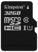 MicroSD 32Gb 10 class Kingston Canvas Select +адаптер