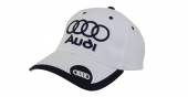 Бейсболка Audi белая с боковым логотипом