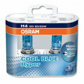 Лампы Osram H4 (60/55) (+50% яркости) (5000К) Cool Blue Hyper 2шт.