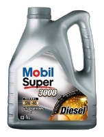 Масло Mobil  5W40 CF Super 3000 X1 Diesel, 4л син.