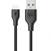 Кабель USB - type C круглый черный 0,2м Exployd EX-K-733