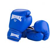 Перчатки боксерские 14oz синие к/з Reyvel RV-101