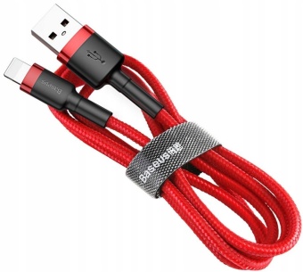 Кабель USB - type C плетеный красно-черный 5,0A 1,0м Baseus