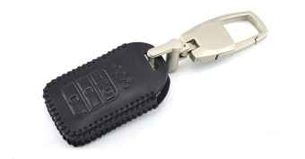 Чехол для штатного ключа Honda стар стоп 4 к.ЗОБН кожа черная