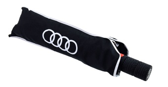 Зонт-автомат "Audi" оригинальный (ручка шина) с белой окантовкой
