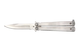 Нож складной-бабочка металл C-26CS, чехол