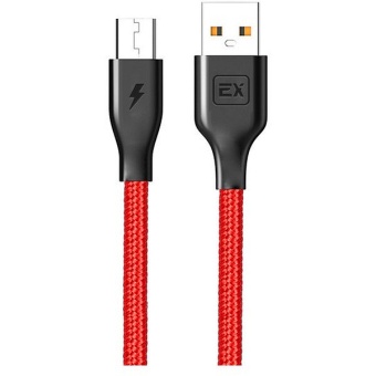 Кабель USB - microUSB красный 1,0м Exployd