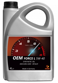 Масло OEM Force  5W40 SL/CF, 4л син.
