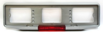 Рамка заднего номерного знака подсветка со стоп-сигналом белая