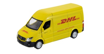 Модель MB Sprinter M1:36 желтая DHL
