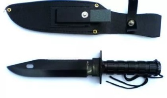 Нож /55HRC/ HK5699 "Штык-2" ножны с точильным камнем