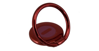 Держатель телефона на дефлектор магнитный с кольцом-подставкой красный Baseus