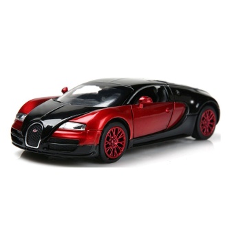 Модель Bugatti Veyron М1:32 черно-красная