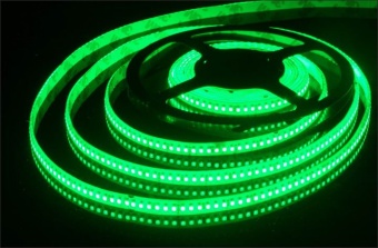 Светодиодная лента 2400Лм зеленая закрытая (5060-150led) 10см 12В
